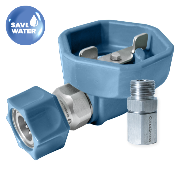Zawór kulowy ULTRA HYGIENIC® ½’’ – osłona gumowa, wykrywalny – SAVE WATER