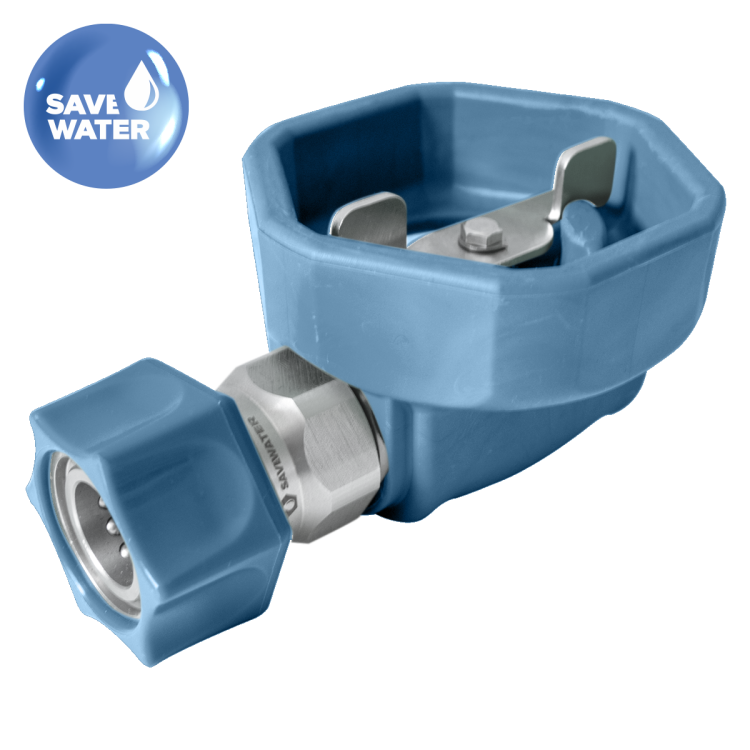 Zawór kulowy ULTRA HYGIENIC® ½’’ – osłona gumowa, złącze żeńskie, SAVE WATER, wykrywalny