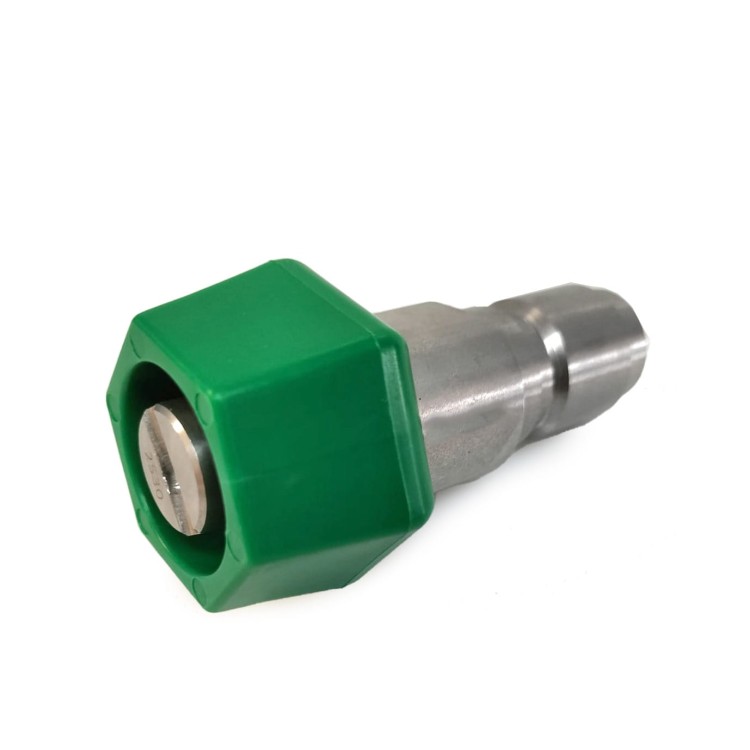 Lanca pianowa ULTRA HYGIENIC® Antimicrobial 70 mm z dyszą 15/20 – strumień płaski, zielona