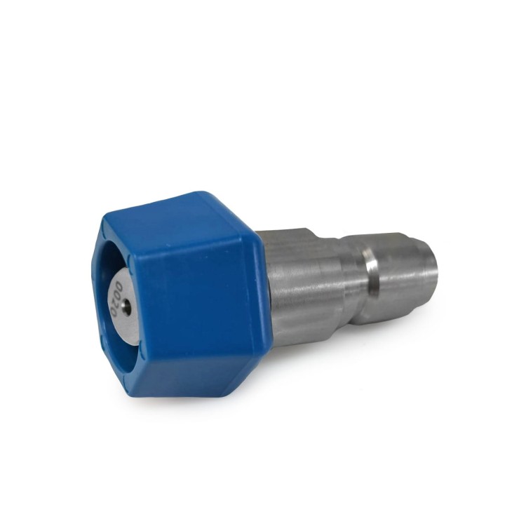 Lanca pianowa ULTRA HYGIENIC® Antimicrobial 70 mm z dyszą 00/20 – strumień punktowy, niebieska